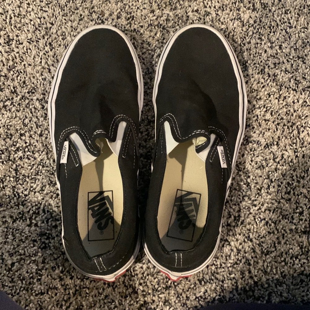 Black Slip On Vans